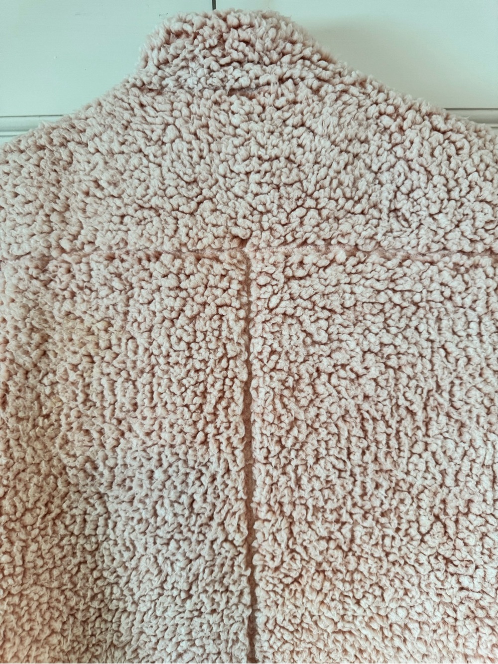 Thread & Supply Blush Pink Sherpa Teddy Vest with Zip Pockets - Picture 5 of 7
